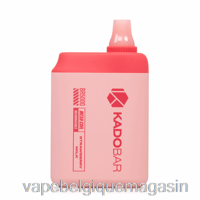 Vape Juice Kado Bar Br5000 Lait De Fraise Jetable